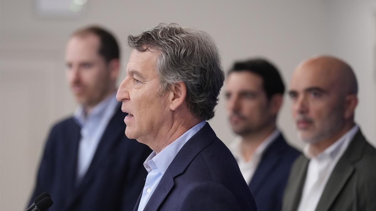 Feijóo, en el acto de este viernes.