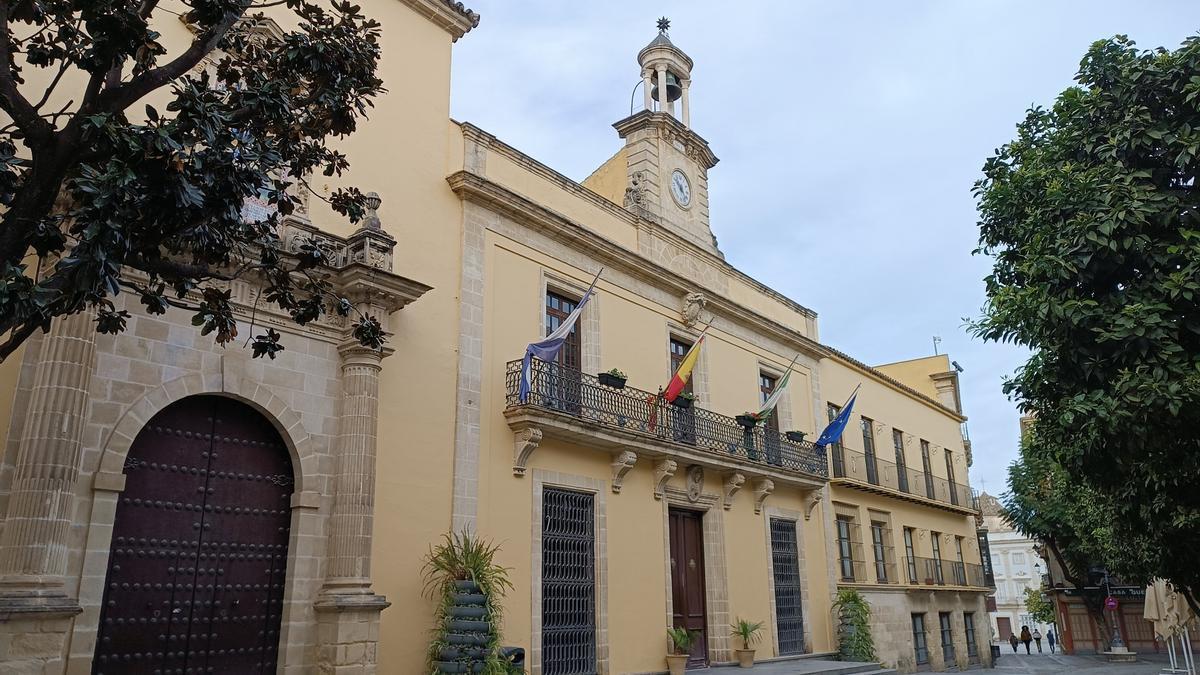 Fachada del Ayuntamiento de Jerez de la Frontera (Cádiz).