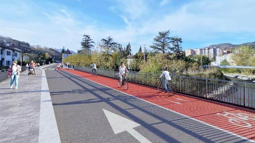 El proyecto recoge la creación de un bidegorri desde Plazakoetxe hasta la calle Hermano Víctor