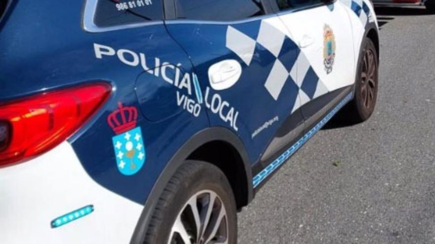 Un vehículo de la Policía Local de Vigo