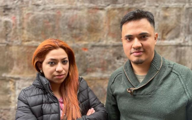 Los abogados Ivania Cruz y Rudy Hoya han encontrado refugio en Martín Etxea