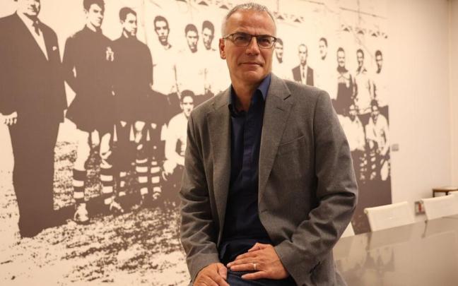 Manu Díaz, presidente de la Federación Guipuzcoana de Fútbol / IKER AZURMENDI