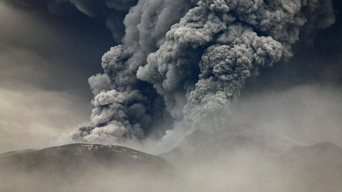 Erupción en agosto de 2024 del volcán Shiveluch