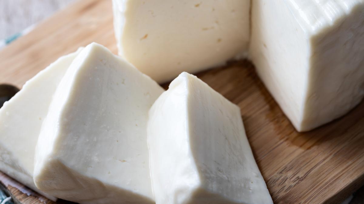 Imagen de archivo de queso fresco.