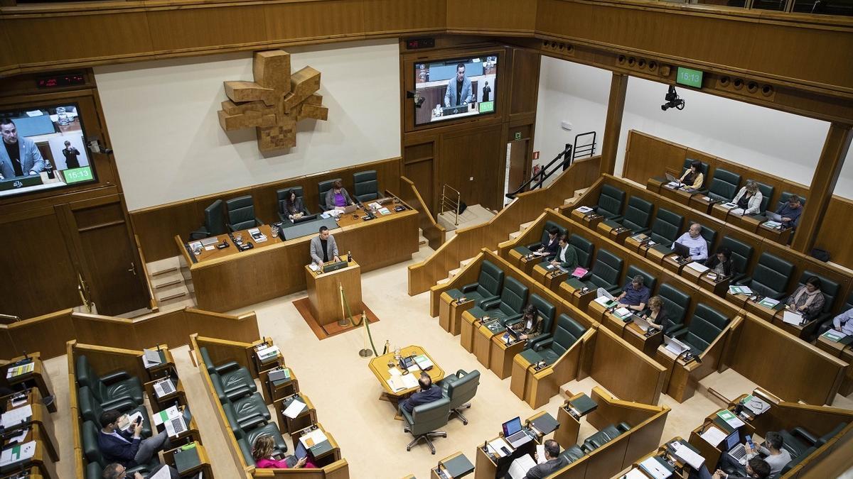 Pleno del Parlamento vasco.