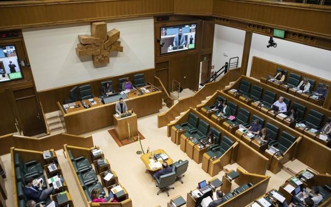 Pleno del Parlamento vasco.