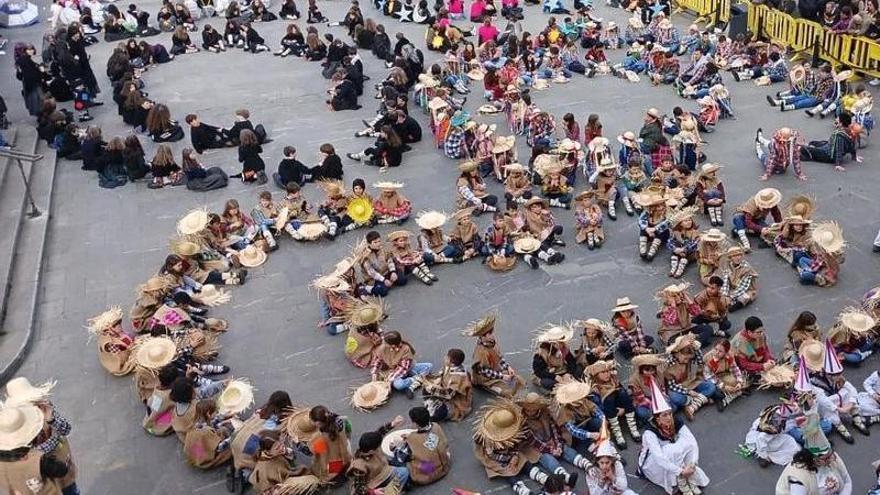 Desfile de los escolares.