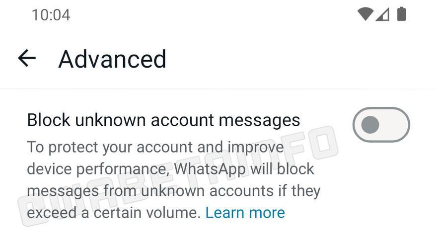 La nueva función de WhatsApp para bloquear spam.