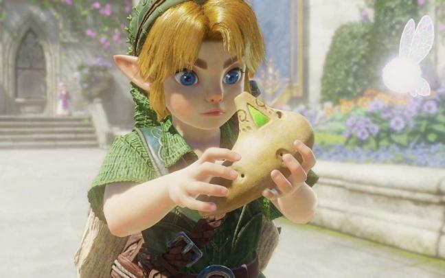 Link en The Legend of Zelda: Ocarina of Time para Nintendo Switch 2.