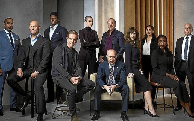 Imagen de los protagonistas de la serie ‘Billions’ Imagen de los protagonistas de la serie ‘Billions’