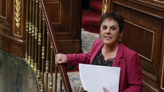 La portavoz de EH Bildu en el Congreso, Mertxe Aizpurua, durante el pleno de investidura.