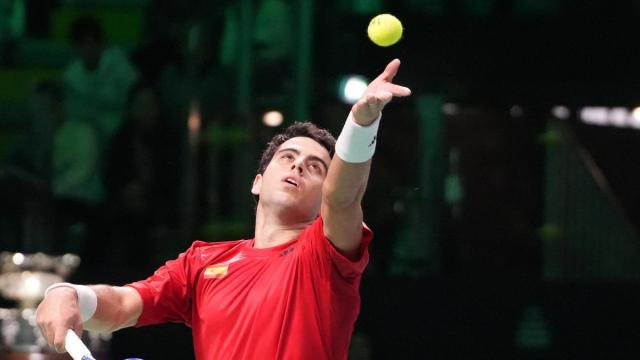 Jaume Munar durante su partido frente a Zverev.