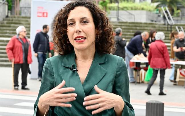 La candidata Abete, durante un acto de campaña.