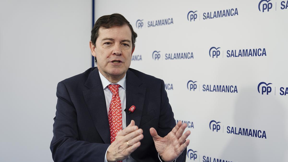 Alfonso Fernández Mañueco, actual presidente en funciones de la Junta de Castilla y León.