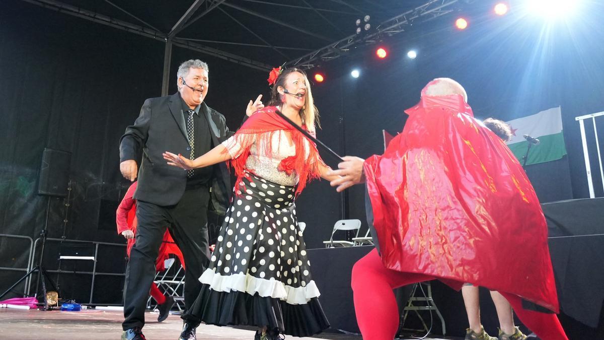 Un instante de la parodia