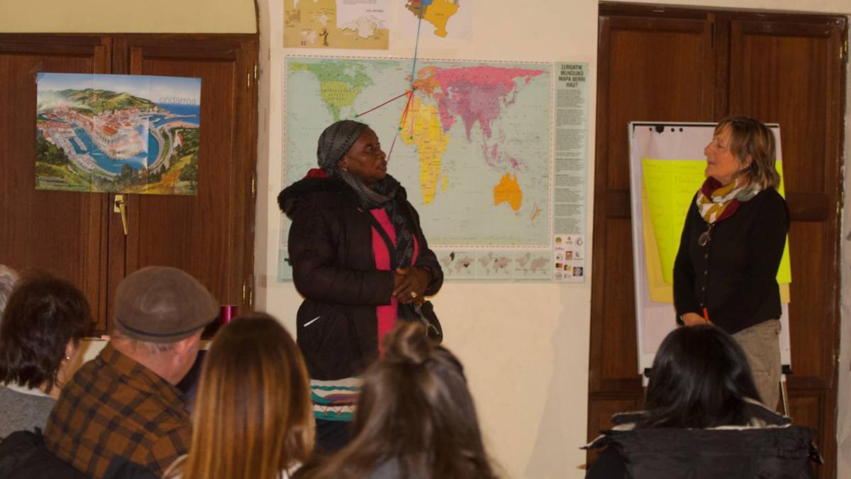 Acto de bienvenida del pasado año en Ondarroa