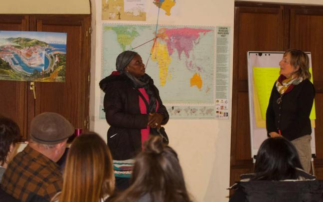 Acto de bienvenida del pasado año en Ondarroa