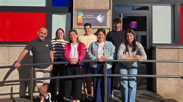 El equipo que está al frente del servicio de ocio educativo del gazteleku y la ludoteca.