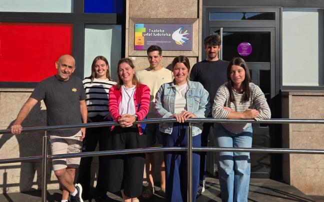El equipo que está al frente del servicio de ocio educativo del gazteleku y la ludoteca.