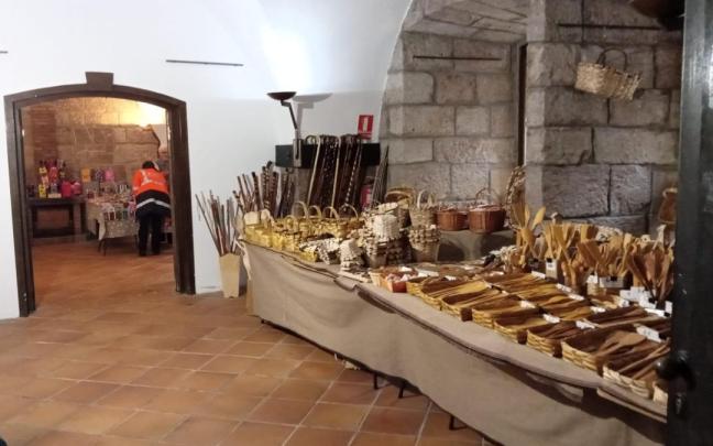 Puestos de artesanía en el fuerte.