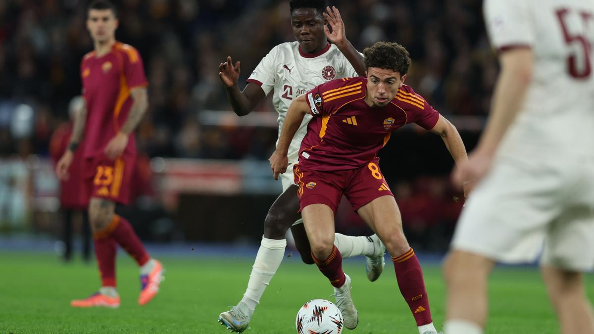 Neil El Aynaoui, durante un partido de la presente temporada con la Roma.