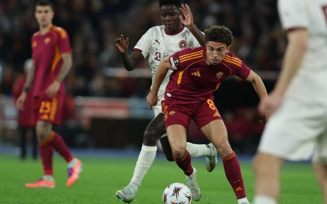 Neil El Aynaoui, durante un partido de la presente temporada con la Roma.