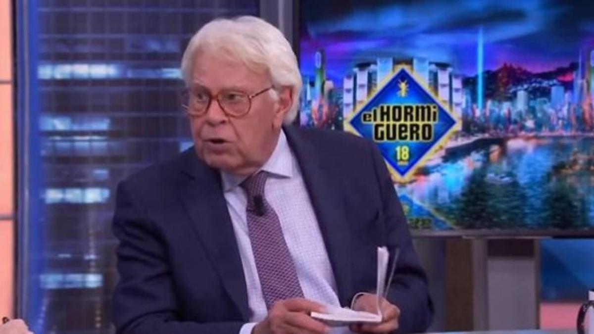 Felipe González en su visita a 'El Hormiguero'