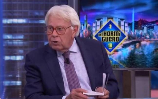 Felipe González en su visita a 'El Hormiguero'