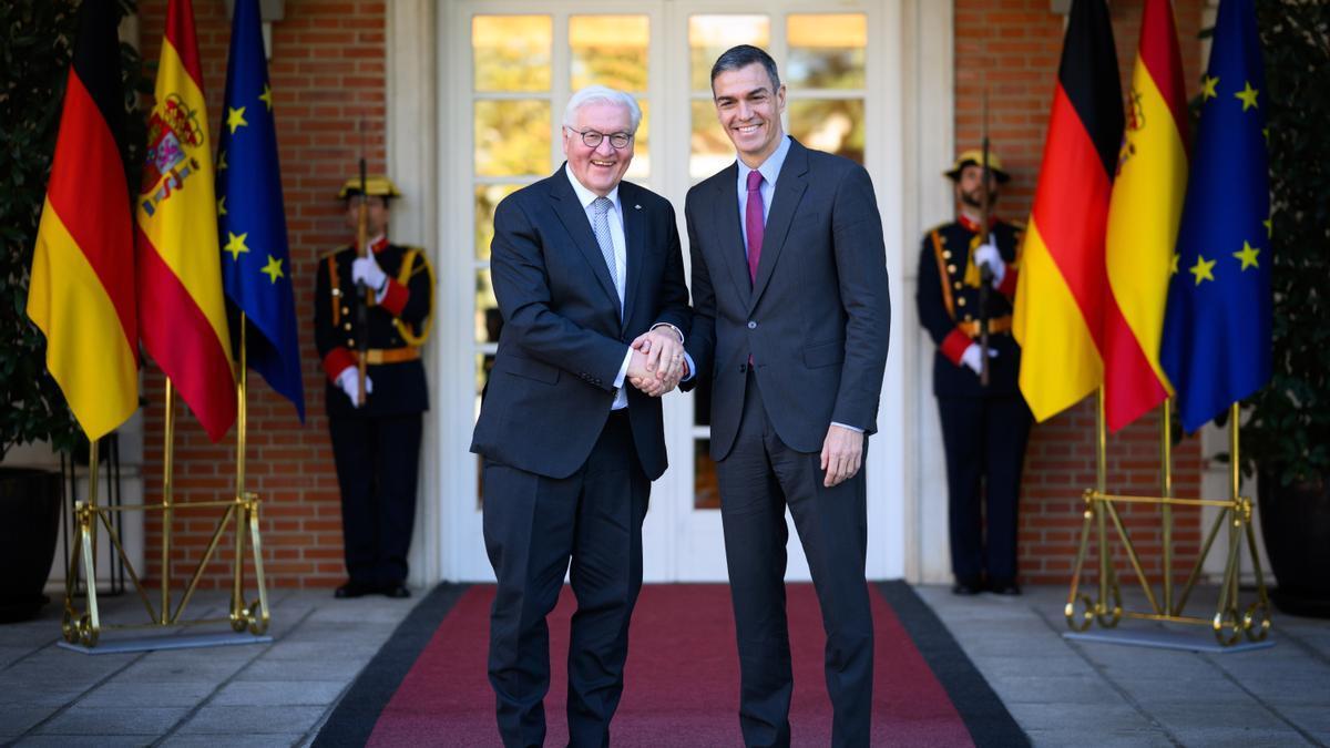 Sánchez y Steinmeier, en Moncloa.