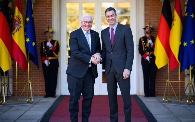 Sánchez y Steinmeier, en Moncloa.