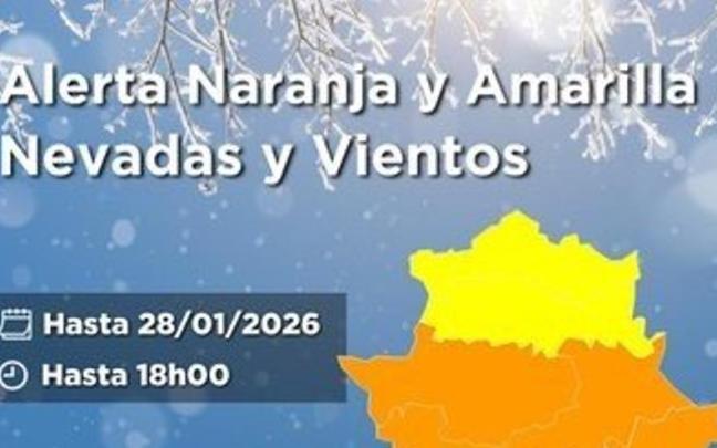 Alerta para el 28 de enero en Extremadura