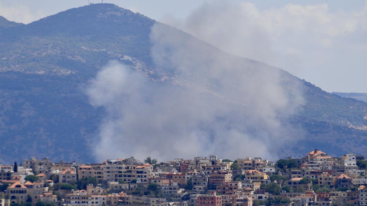 Un bombardeo israelí en El Líbano.