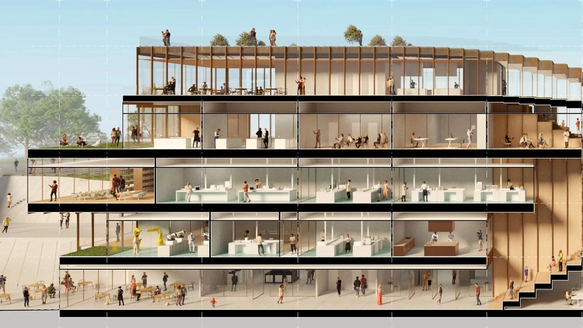 Sección del proyecto de GOe en la zona de Mateo