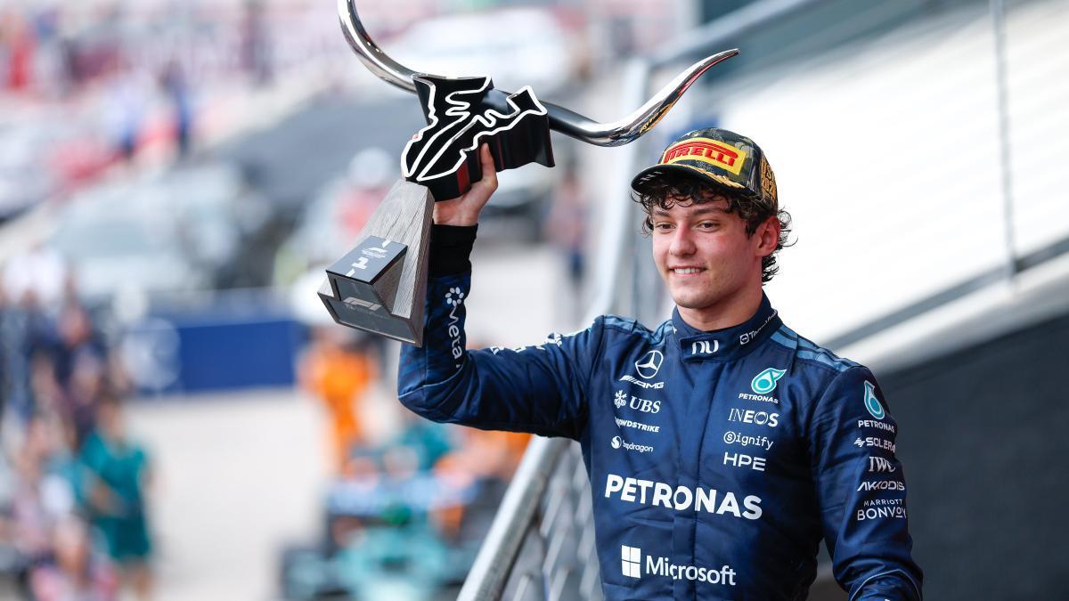 Kimi Antonelli, tras ganar en Austin.
