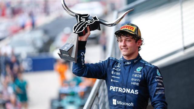 Kimi Antonelli, tras ganar en Austin.