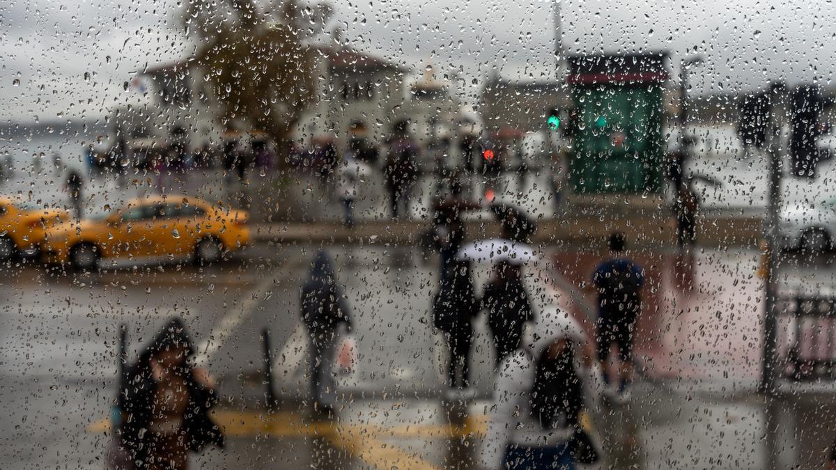 Lluvia en Estambul.