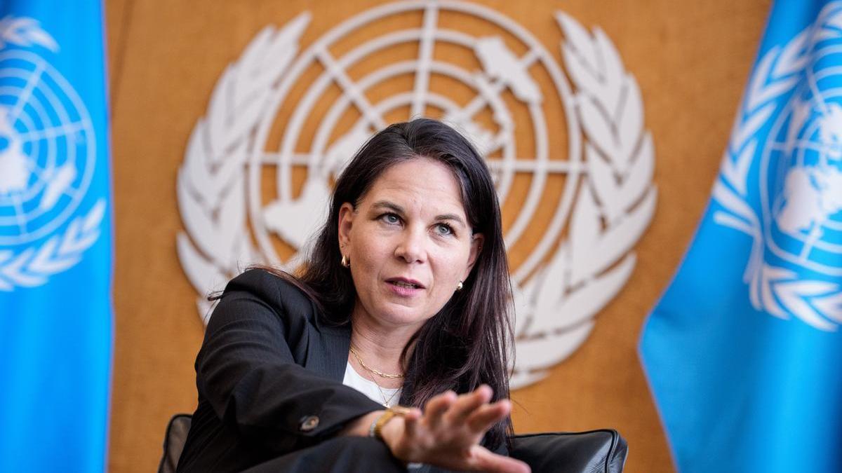 La presidenta de la Asamblea General de la ONU, Annalena Baerbock,
