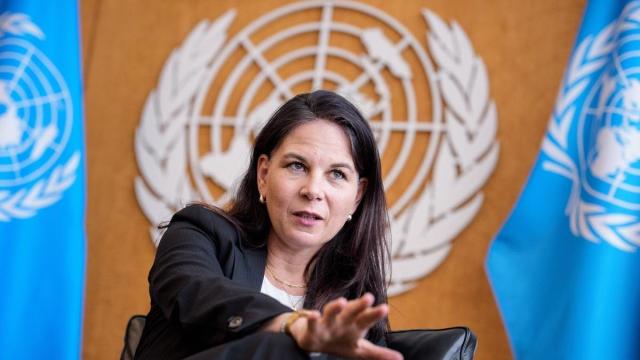 La presidenta de la Asamblea General de la ONU, Annalena Baerbock,