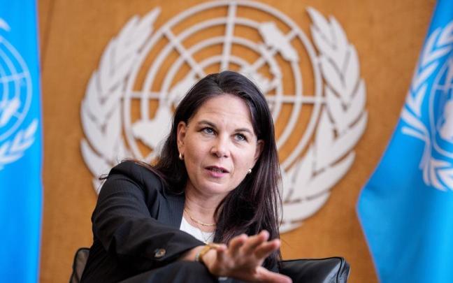 La presidenta de la Asamblea General de la ONU, Annalena Baerbock,