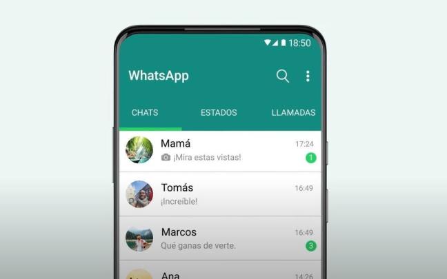 Imagen de recurso de varios chats en WhatsApp. Imagen de recurso de varios chats en WhatsApp.