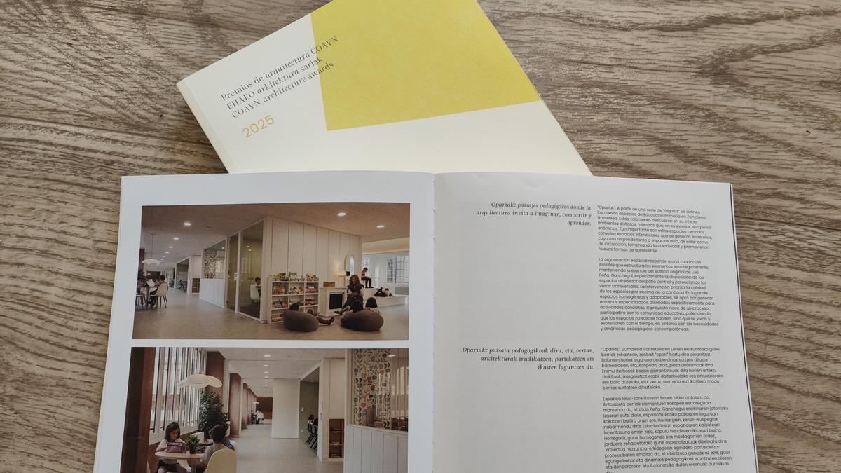 La remodelación de Zumaiena recogida en una revista.