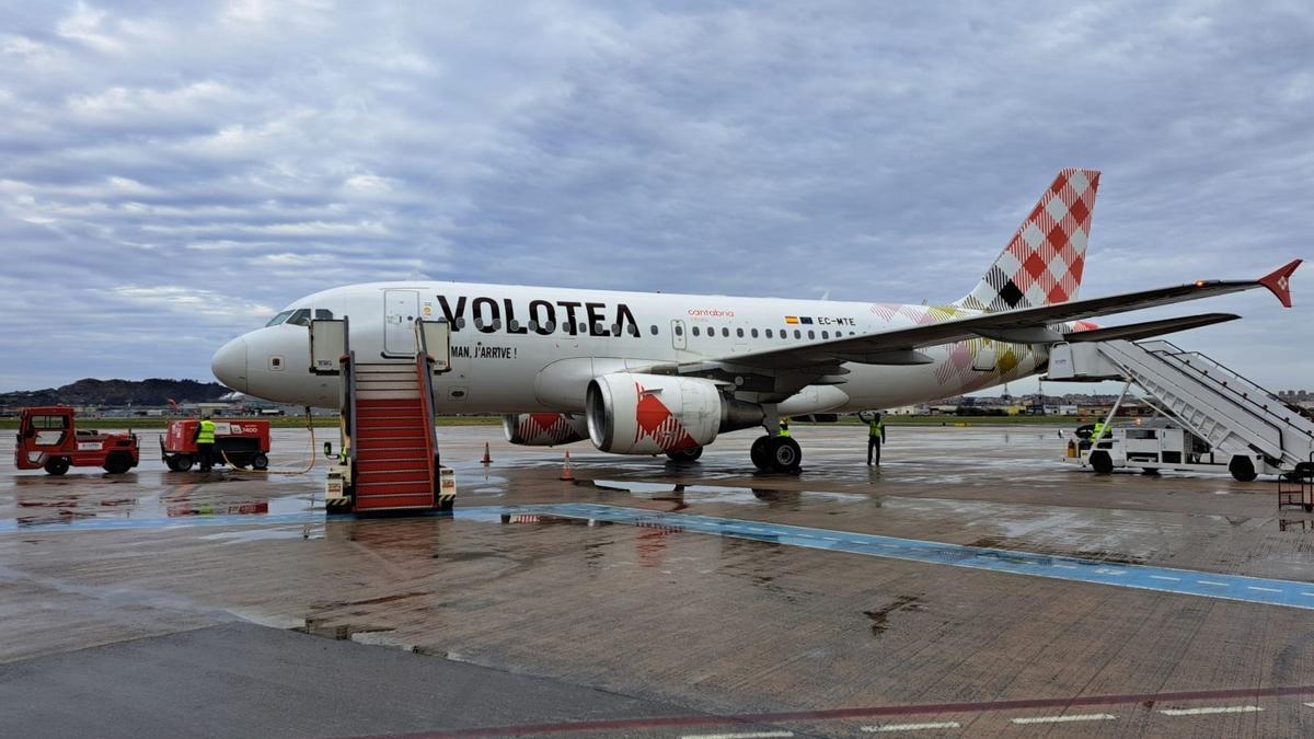 Un avión de Volotea.