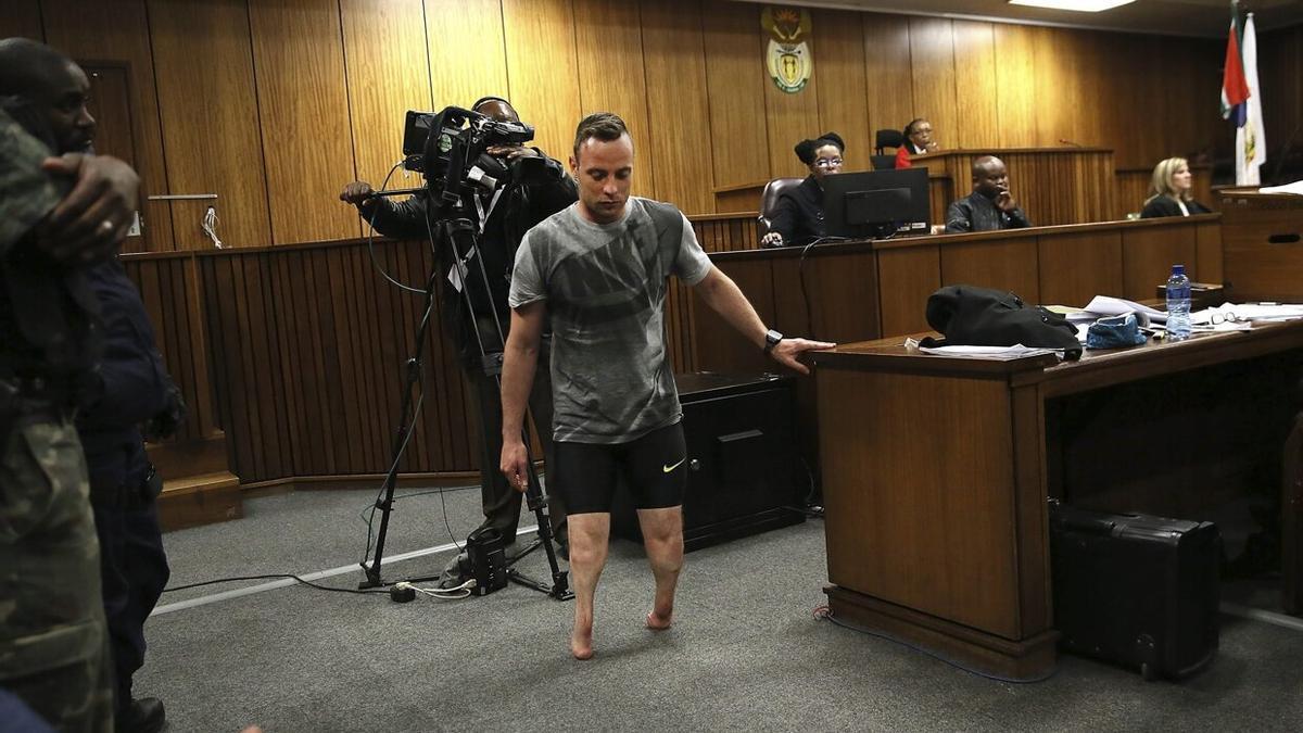 Oscar Pistorius, durante su juicio en 2016.