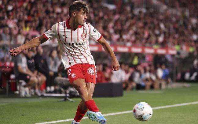 Hugo Rincón, en el partido del sábado entre el Girona y el Elche Europa Press