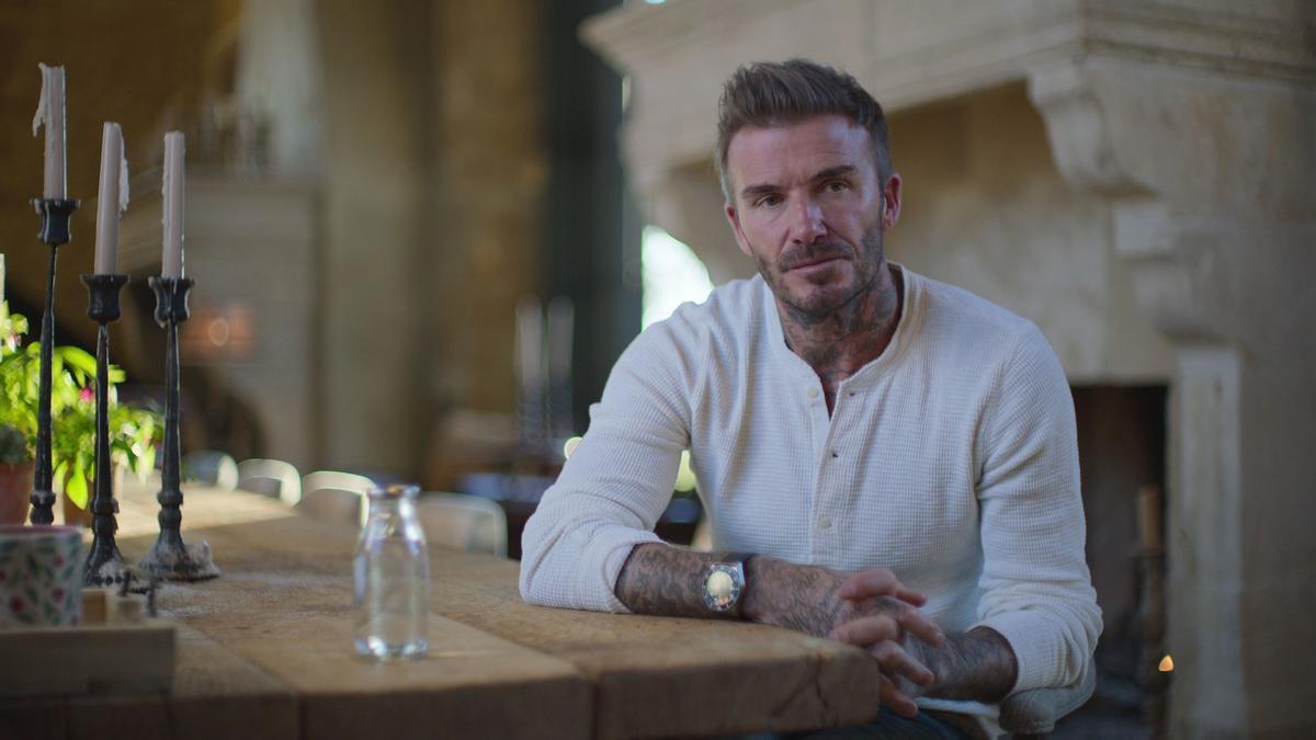 David Beckham, en un momento de su serie documental en Netflix