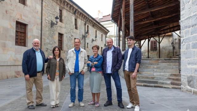 Ediles del grupo municipal del PNV de Bergara.