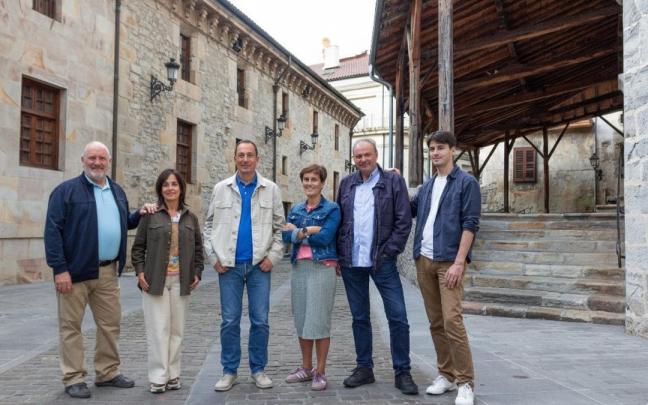 Ediles del grupo municipal del PNV de Bergara.