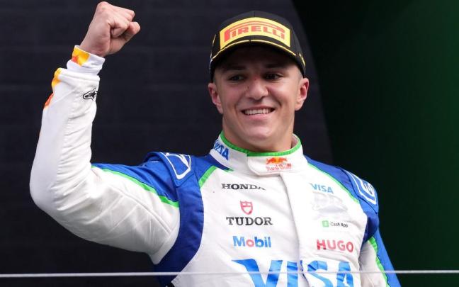 Isack Hadjar, el día de la celebración de su primer podio en la Fórmula 1, en el Gran Premio de los Países Bajos.