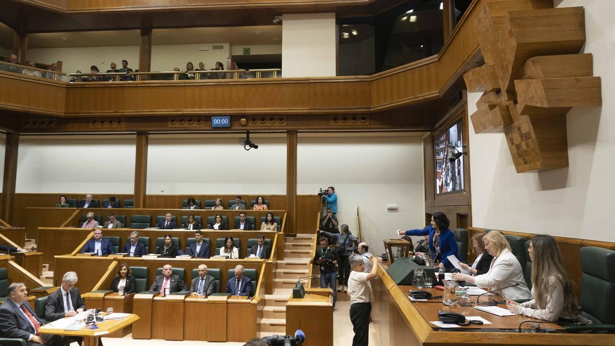 La sesión constitutiva del Parlamento Vasco.