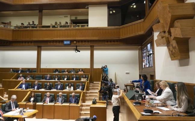 La sesión constitutiva del Parlamento Vasco.